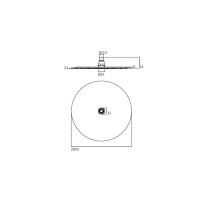 Ideal Standard Kopfbrause IDEALRAIN rund 300 mm - B0385MY