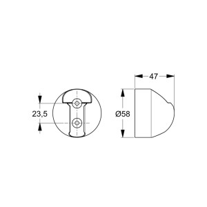 Ideal Standard Idealrain Brausehalter fix chrom - B9467AA