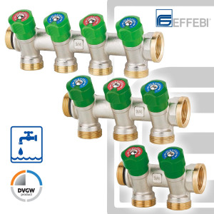 EFFEBI Trinkwasserverteiler mit DVGW-Zulassung - 3 Varianten