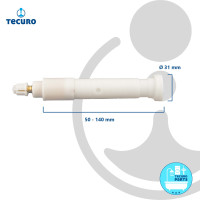 tecuro Verlängerung Set für UP-Ventil 50 - 140 mm - Kunststoff