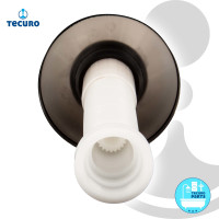 tecuro Verlängerung Set für UP-Ventil 50 - 140 mm, mit Rosette und Griff - verchromt