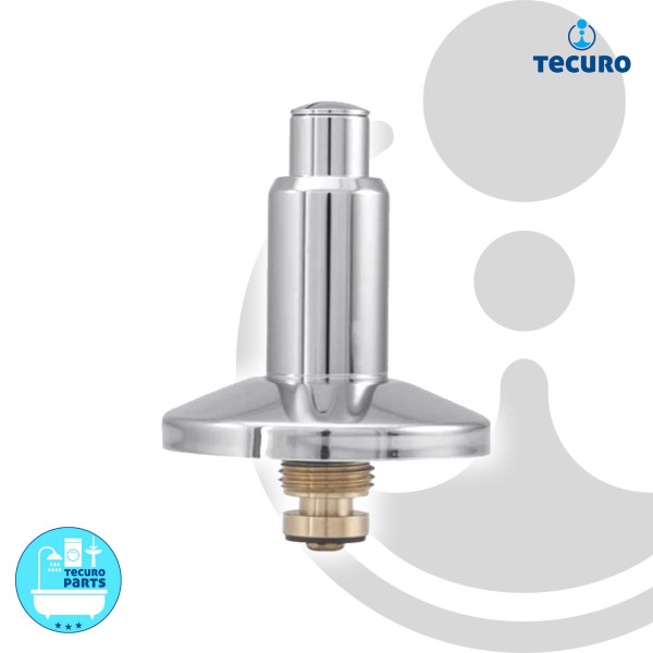 tecuro Sanitär Oberteil 1/2 Zoll mit Aufnahme für Steckschlüssel für UP-Ventil - verchromt