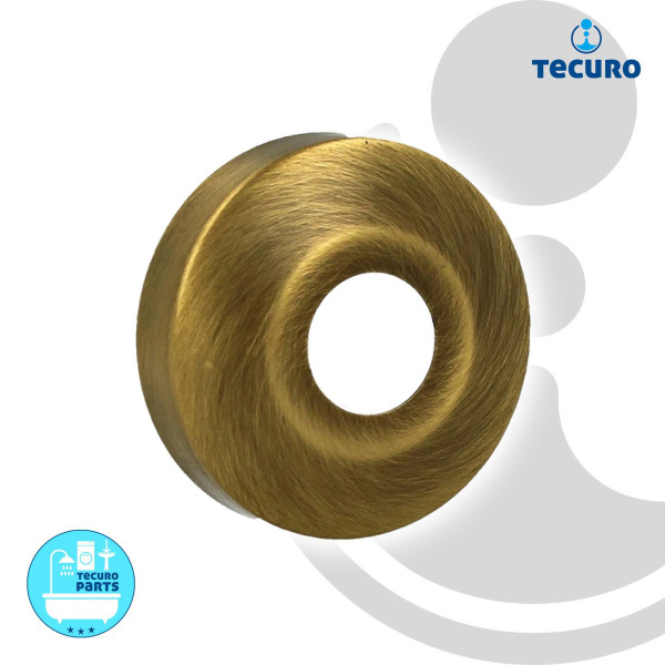 tecuro DESIGN-Hahnrosette (1/2 ) Ø 22 mm x Ø 61 mm x 5 mm - bronze