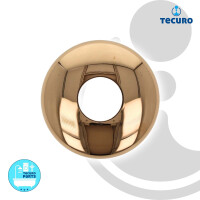 tecuro DESIGN-Hahnrosette 1/2 Zoll Ø 22 mm x Ø 63 mm x 40 mm - vergoldet