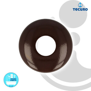 tecuro DESIGN-Hahnrosette 3/4 Zoll Ø 27 mm x Ø 67 mm - mocca