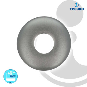 tecuro DESIGN-Hahnrosette 3/4 Zoll Ø 27 mm x Ø 73 mm x 35 mm - edelmatt
