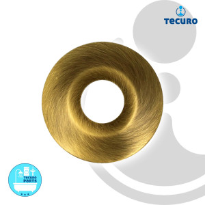 tecuro DESIGN-Hahnrosette (1 Zoll ) Ø 34 mm - bronze