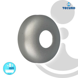 tecuro DESIGN-Hahnrosette (3/8 ) Ø 18 mm x Ø 57 mm x 5 mm - edelmatt 