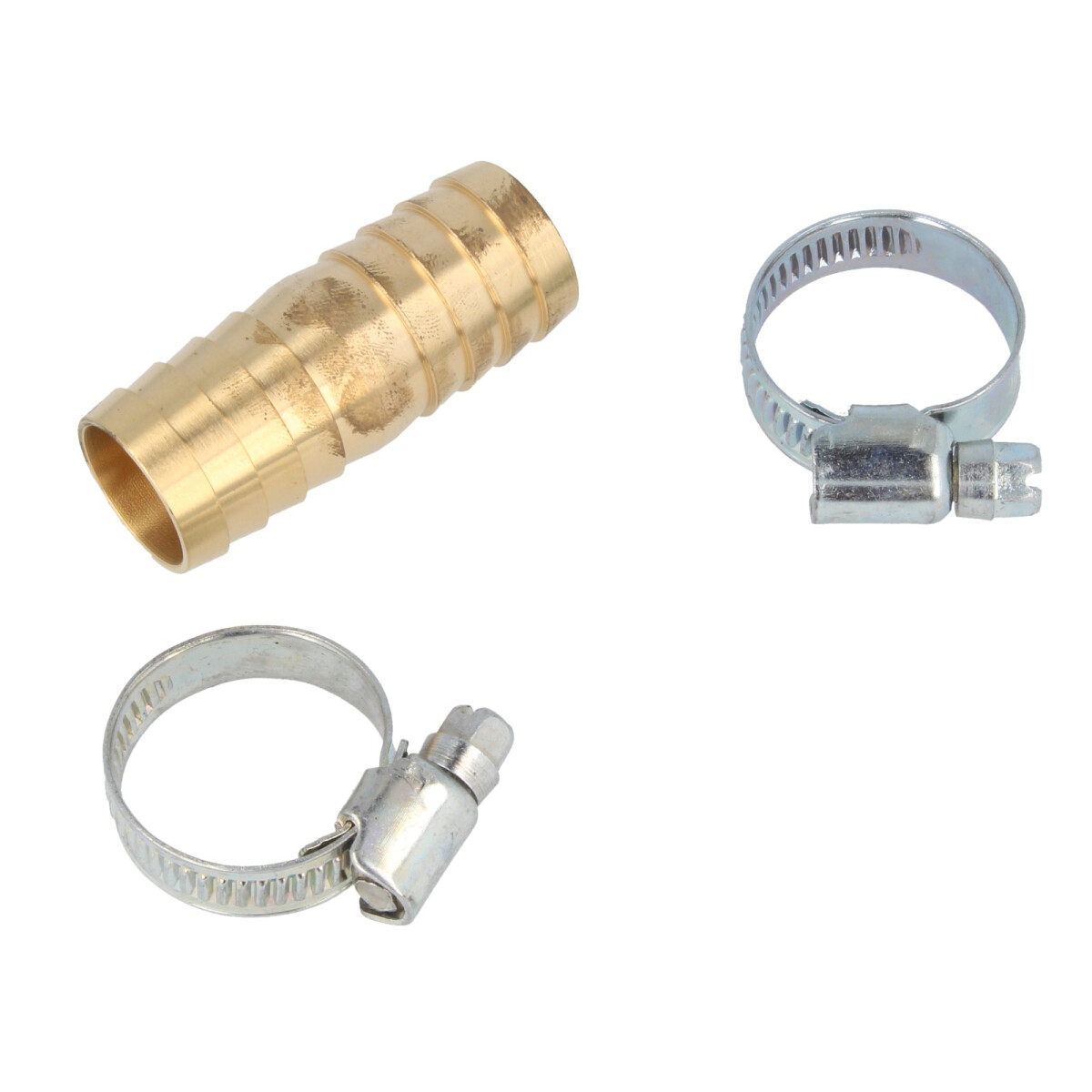 tecuro Schlauchverbinder-Set 1/2 Zoll (DN15) - Messing blank