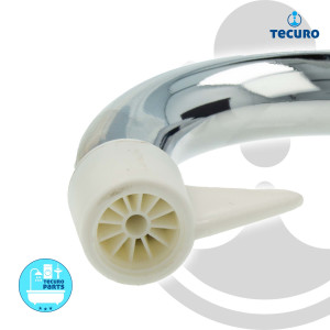 tecuro S-Auslauf für Elektro-Übertischgeräte - Edelstahl verchromt - alle Längen
