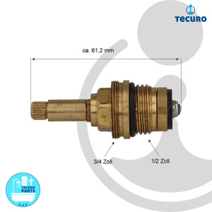 tecuro Ventiloberteil - 1/2 Zoll