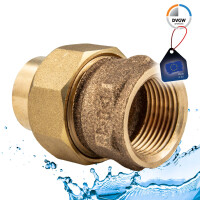 Rotguss-Lötfitting Verschraubung konischdichtend mit IG - Typ 4340G, DVGW