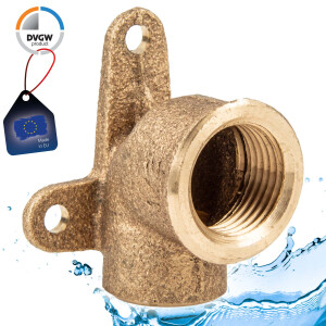 Rotguss-Lötfitting Deckenwinkel mit IG - Typ 4472G,...