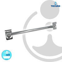 tecuro Universal Heizkörper-Handtuchhalter 400 mm - Messing verchromt