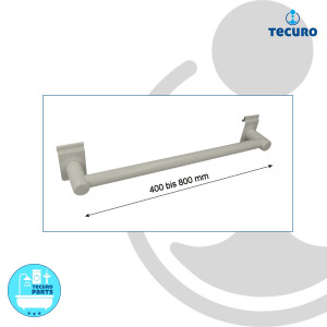 tecuro Universal Heizkörper-Handtuchhalter - Messing weiß (RAL 9010)