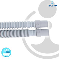 tecuro Waschmaschinen Spülmaschinen Ablaufschlauch in 2 Ausführungen bis max 400 cm
