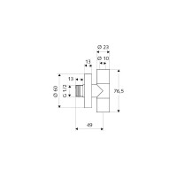 SCHELL Design-Eckventil EDITION, chrom - 053200699