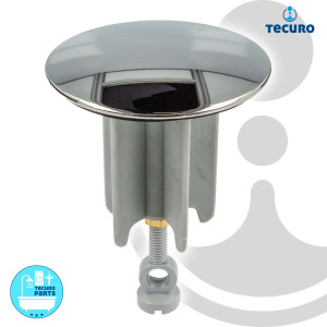 tecuro Universal Exzenterstopfen Ø 64 mm aranja-schwarzchrom, Ablaufstopfen Einsatz für Ablauf
