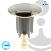 tecuro Universal Exzenterstopfen Ø 64 mm 1 1/4 Zoll Ablaufstopfen Einsatz für Ablauf MS edelmessing