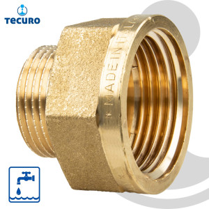tecuro Übergangsstück Außengewinde G x Innengewinde Rp, zyl  