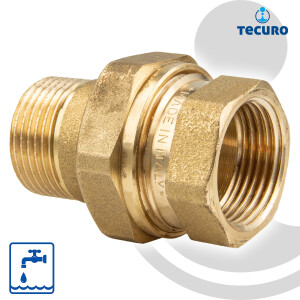 tecuro Verschraubung IG x AG 3/8 bis 2 Zoll,...