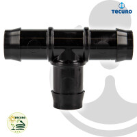 tecuro Schlauchverbinder T-Stück Ø 14 mm, KS-schwarz, 10 bar