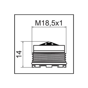 NEOPERL Cache Honeycomb Strahlregler mit Schlüssel TJ/M18.5x1 - grau 10993998