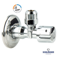 JS Profi Eckventil 3/8 Zoll selbstdichtend Handwerkerqualität DVGW Messing verchromt
