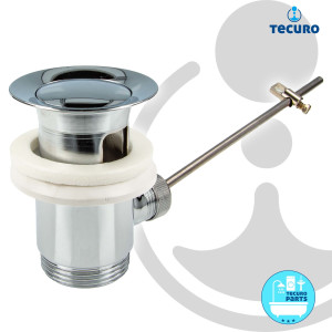 tecuro Exzenter Ab- und Überlaufgarnitur chrom für Waschtische