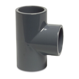 Mega T-Stück 90° PVC-U 50 mm Klebemuffe 16 bar,...