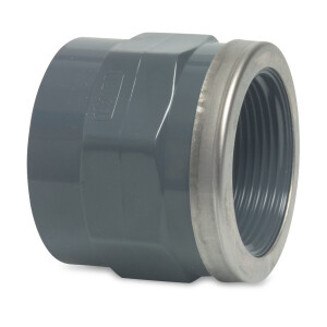 Mega Gewindemuffe PVC-U 25 mm x 3/4 Zoll Klebemuffe x...