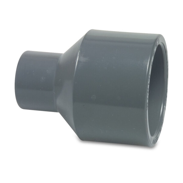 Mega Reduziermuffe PVC-U Klebestutzen/Klebemuffe x Klebemuffe 10 - 16 bar, grau