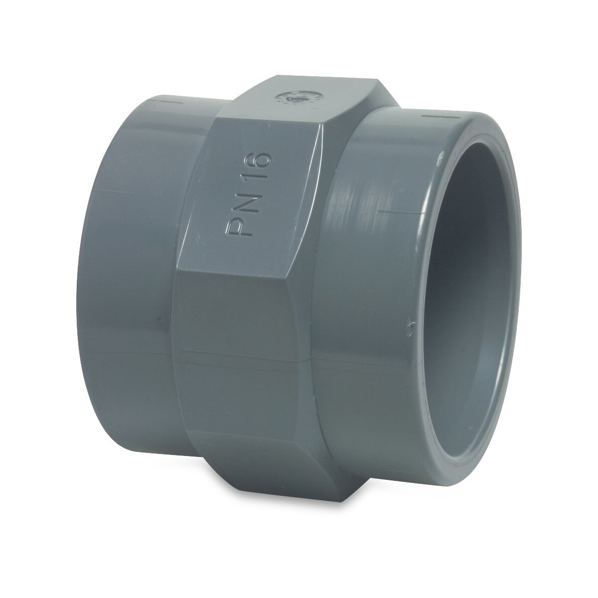 Mega Profec PVC-U Adaptermuffe 50/63 Mm X 2 Zoll – Klebemuffe Auf Innengewinde, 10 Bar