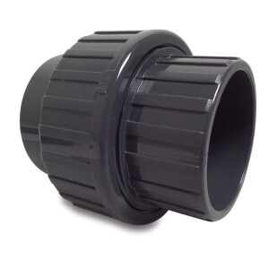 Mega Verschraubung PVC-U Klebemuffe 10 - 16 bar, grau