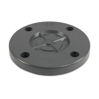 Mega Blindflansch PVC-U DIN-Flansch 10 - 16 bar, grau