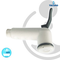 tecuro Bidet WC Handbrause SHATTAF, 1-strahlig, 1/2 Zoll Schlauchanschluss, weiß