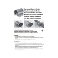 GEBO Unifix Mini Edelstahl-Dichtbandschelle für Wasserleitungen Baulänge 60 mm / 100 mm