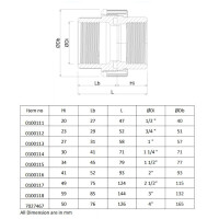 Profec Verschraubung PVC-U Innengewinde x Innengewinde