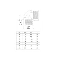 Profec Winkel verstärkt 90° PVC-U Innengewinde x Innengewinde reduziert 1/2 x 3/4 Zoll, 10 bar, grau