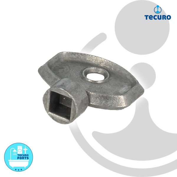 tecuro Metall-Heizkörper-Entlüftungsschlüssel, 4-Kant mit 5 mm, lange  Ausführung