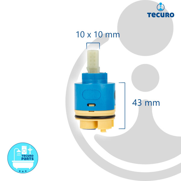 Produktbild von HANSA ECO Kartusche Steuerpatrone 46 Mm Für Armaturen 59904601, 41,05