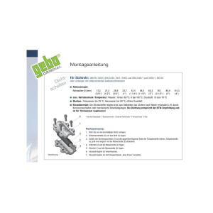 GEBO Temperguss-Dichtschelle, DN 25 - Ø 33,7 mm (1...