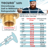 tecuro Ablaufventil mit Stopfen Ø 70 mm x 1 1/2 Zoll für Spüle / Wanne