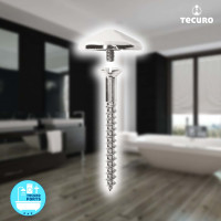 tecuro Dekor - und Spiegelschraube mit Abdeckung Ø 20 mm - verchromt