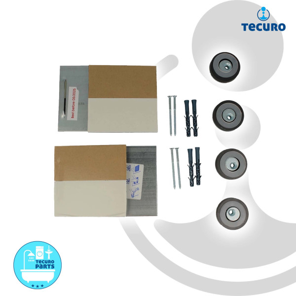 tecuro Magnet Spiegelbefestigung für Spiegel bis max. 1,0 m², unsichtbar