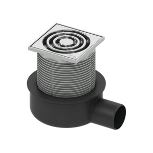 TECE Drainpoint S 50 Ablaufset waagerecht, superflach -...