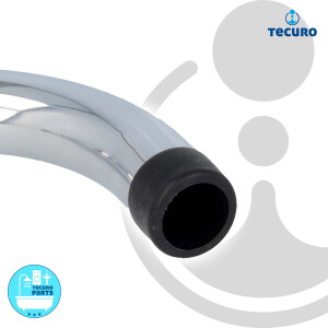tecuro S-Auslauf ausziehbar 280 - 480 mm für Wand-Armaturen, Messing verchromt