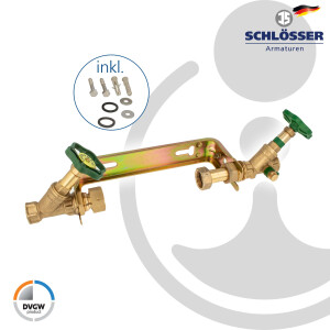 JS Einbaugarnitur 3/4 Zoll für Hauswasserzähler...