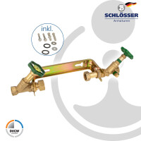 JS Einbaugarnitur 2 Zoll für Hauswasserzähler mit Baulänge 300 mm - starre Ausführung - verzinkt