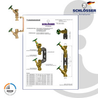 JS Einbaugarnitur 1 1/2 Zoll für Steigstrangrzähler mit Bauhöhe 150 mm - verstellbare Ausführung - verzinkt